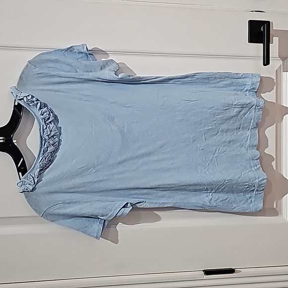 Lilly Lou Size Medium 100% Cotton Blue Top - Excellent Preloved condition - Picture 7 of 7